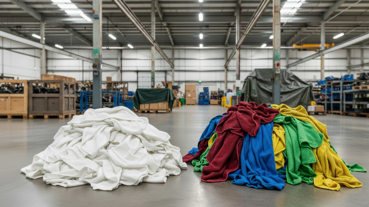 Weiße oder bunte Industrieputzlappen – Welche sind besser? | Putzlappenshop
