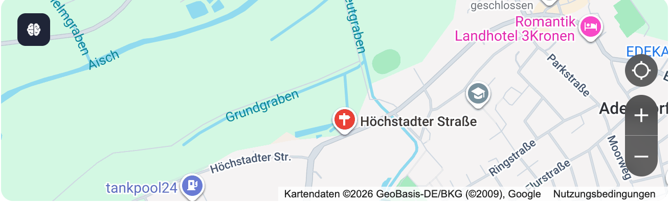 google Karte von Höchstadter Straße in Adelsdorf