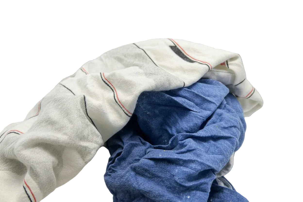 Premium Flanell Bunt: Weiche Industrieputzlappen im 10 kg Vorteilspack für Industrie & Handwerk.