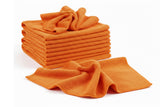 PROFI-Microfasertuch Set Orange 40x40cm: Hochleistungstücher (300 g/m²) für Haushalt & Gewerbe. Saugstarkes Putztuch mit Overlock-Naht, waschbar bis 95 Grad, Trockner geeignet für Gastgewerbe, Werkstatt, Auto.