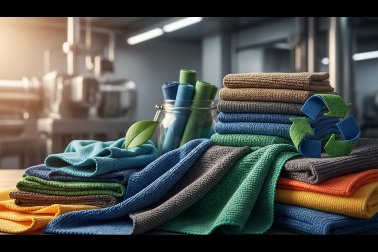 bunte Mikrofasertücher