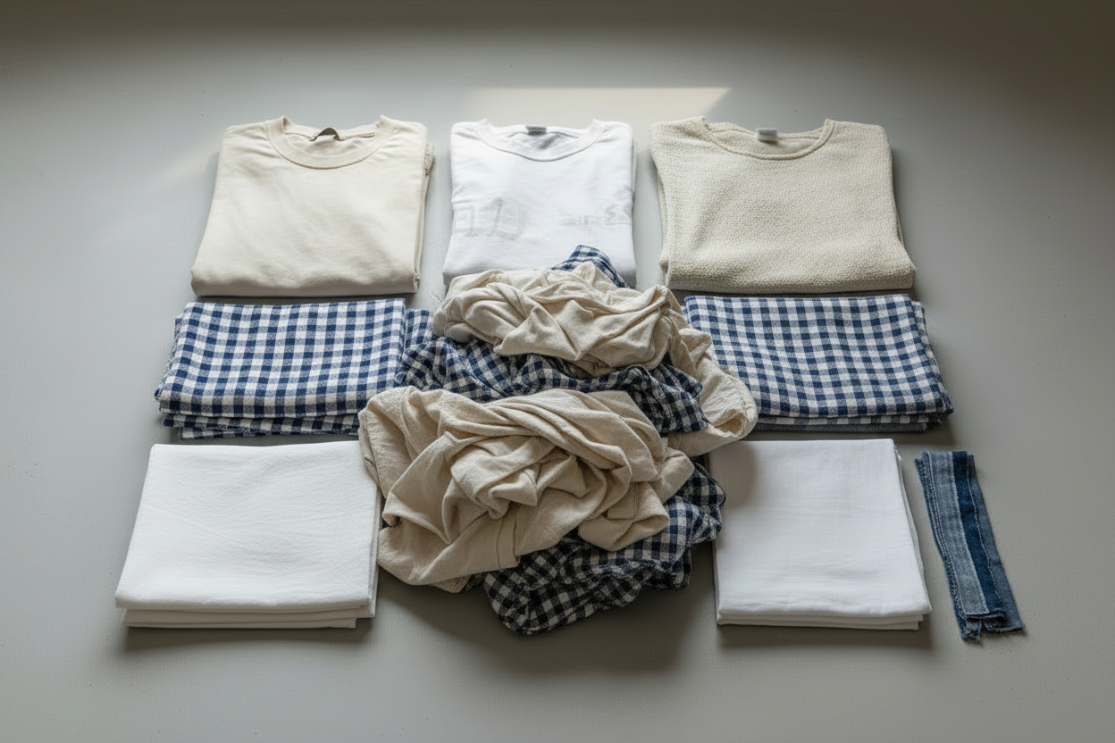 Kleidungsstücke die am Boden liegen